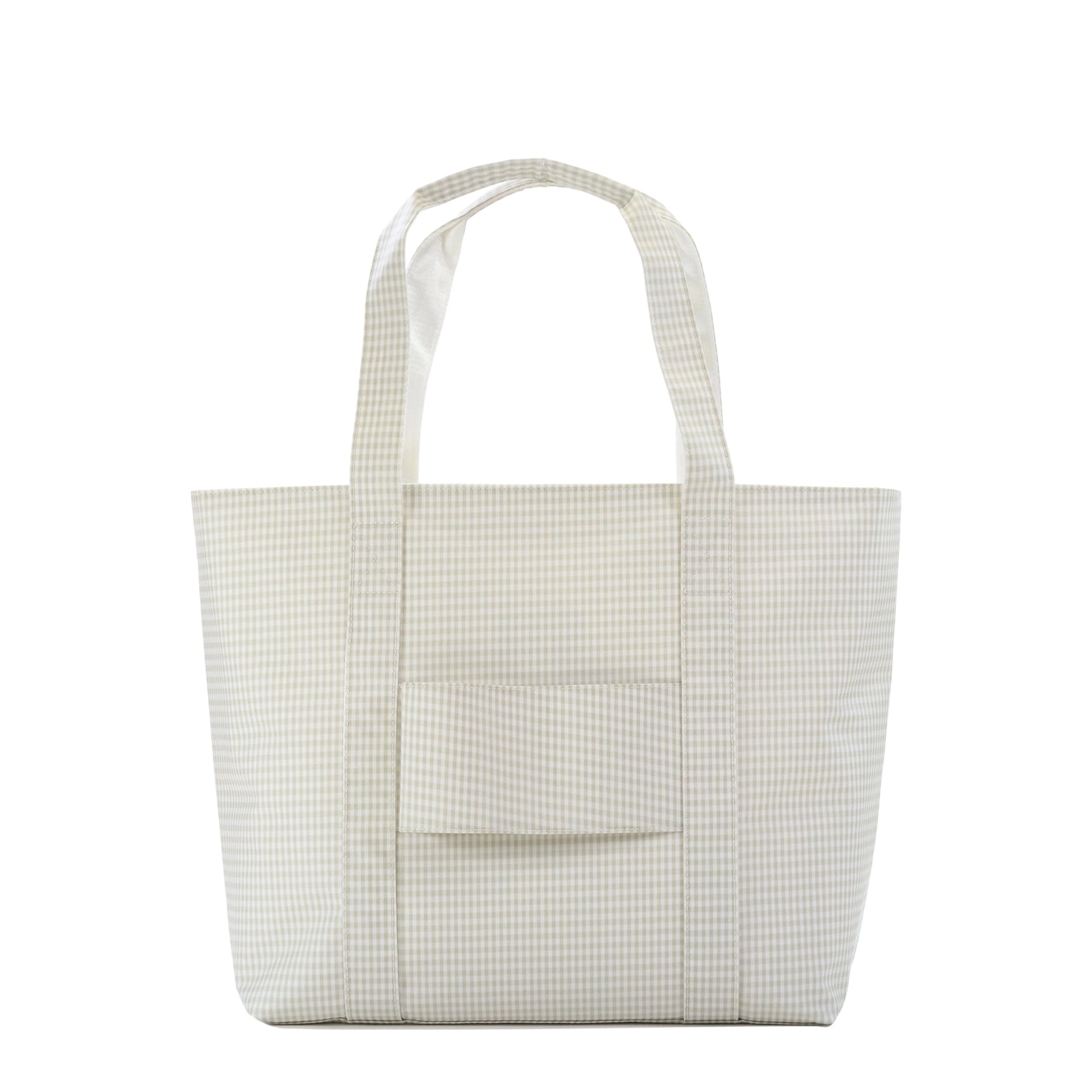 Buy Jumbo Tote XL Gingham Pearl Grey by TRVL Design kids clothing online