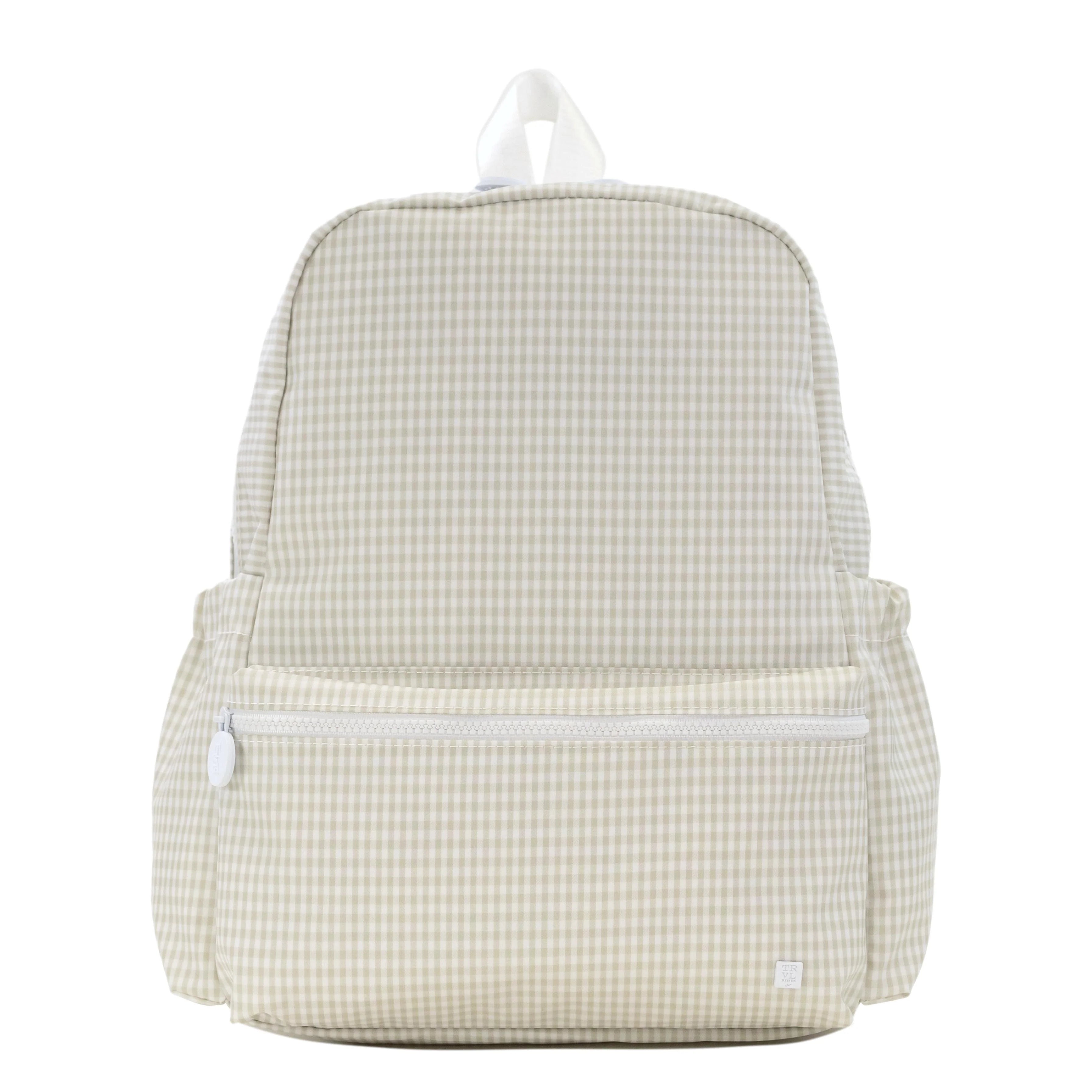 Backpacker Gingham Pearl Grey by TRVL Design