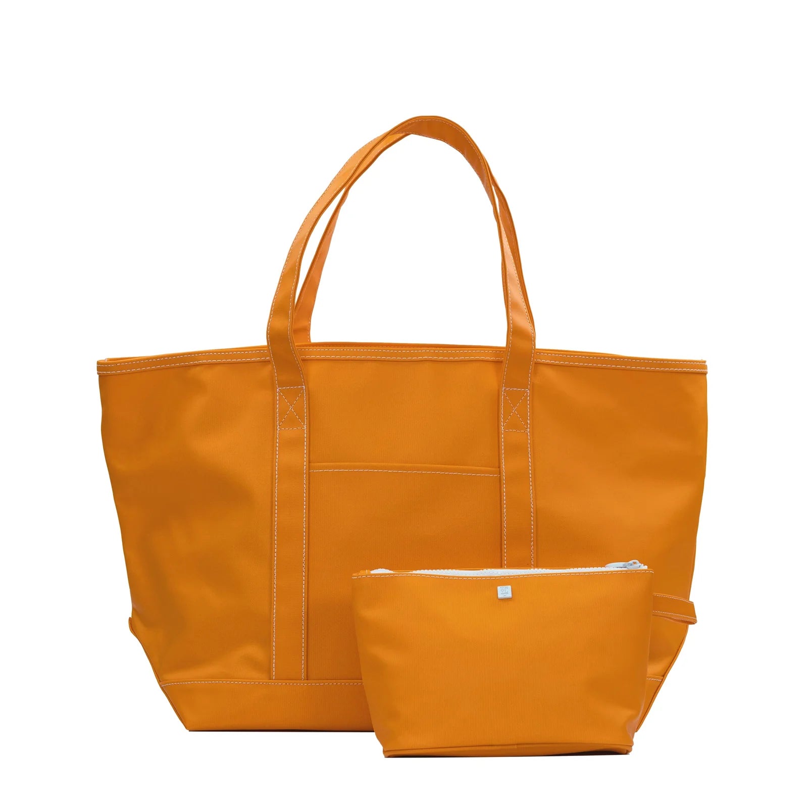 Maxi Tote Coated Canvas Large Orange by TRVL Design