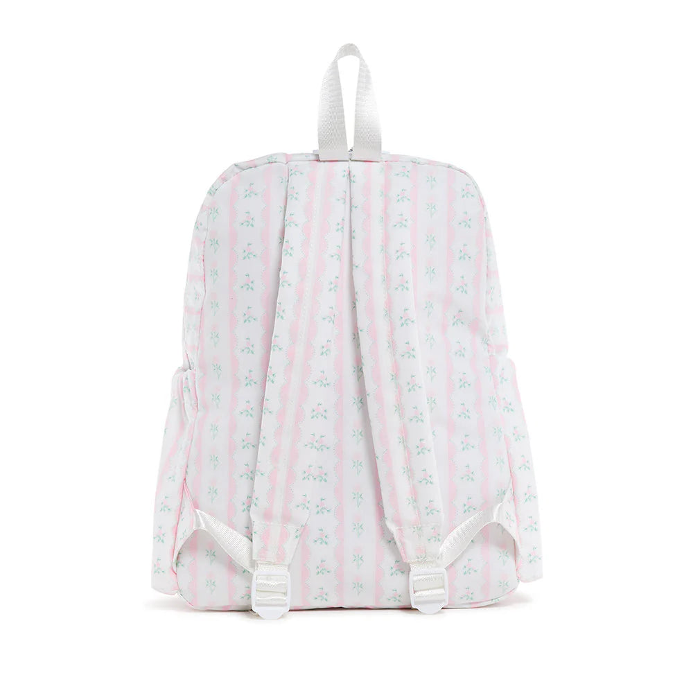 Backpacker Ribbon Floral Pink by TRVL Design