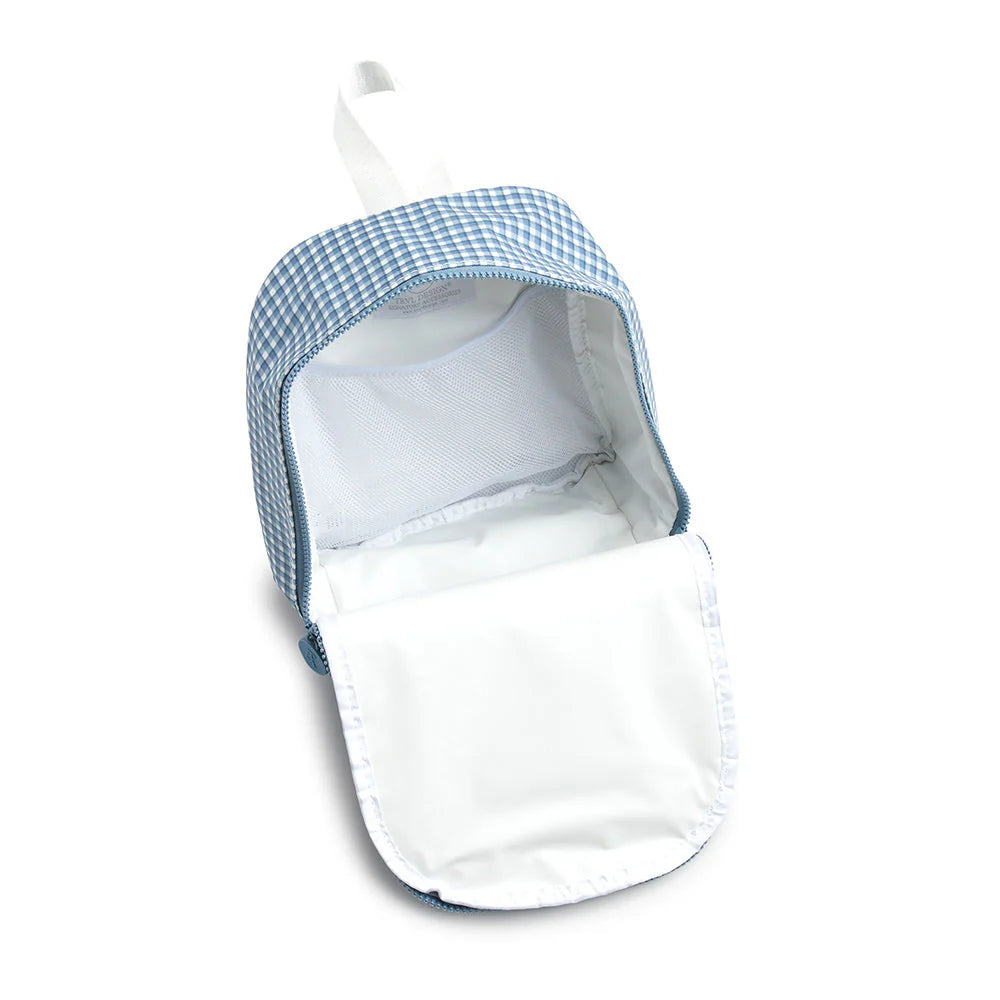 Buy Bring It Lunch Bag Rodeo Check Indigo by TRVL Design kids clothing online