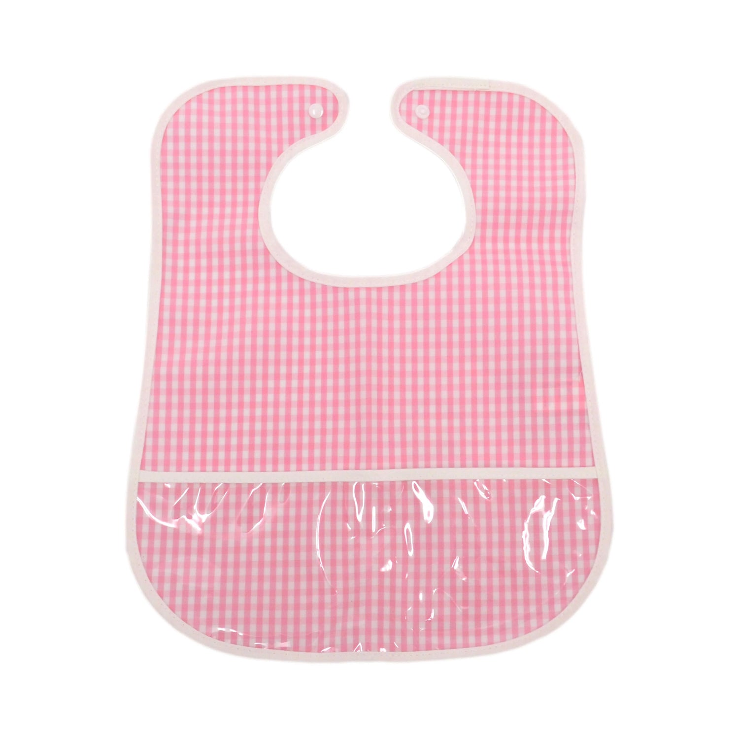 Clean Up Bib Gingham Pink by TRVL Design