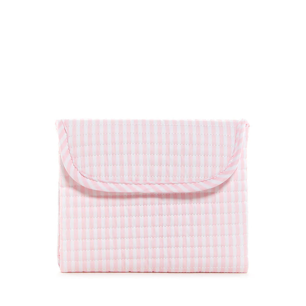 Quilted Changing Mat Pimlico Stripe Light Pink by TRVL Design