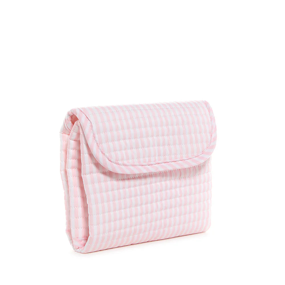 Quilted Changing Mat Pimlico Stripe Light Pink by TRVL Design dress for girls premium quality
