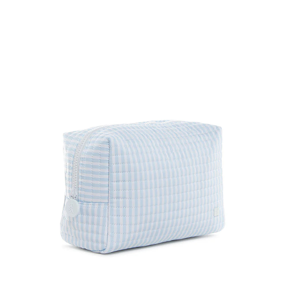 Quilted Everyday Bag Pimlico Stripe Light Blue by TRVL Design
