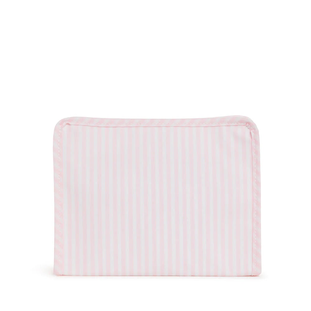 Roadie Medium Zip Pouch Pimlico Stripe Light Pink by TRVL Design dress for girls premium quality