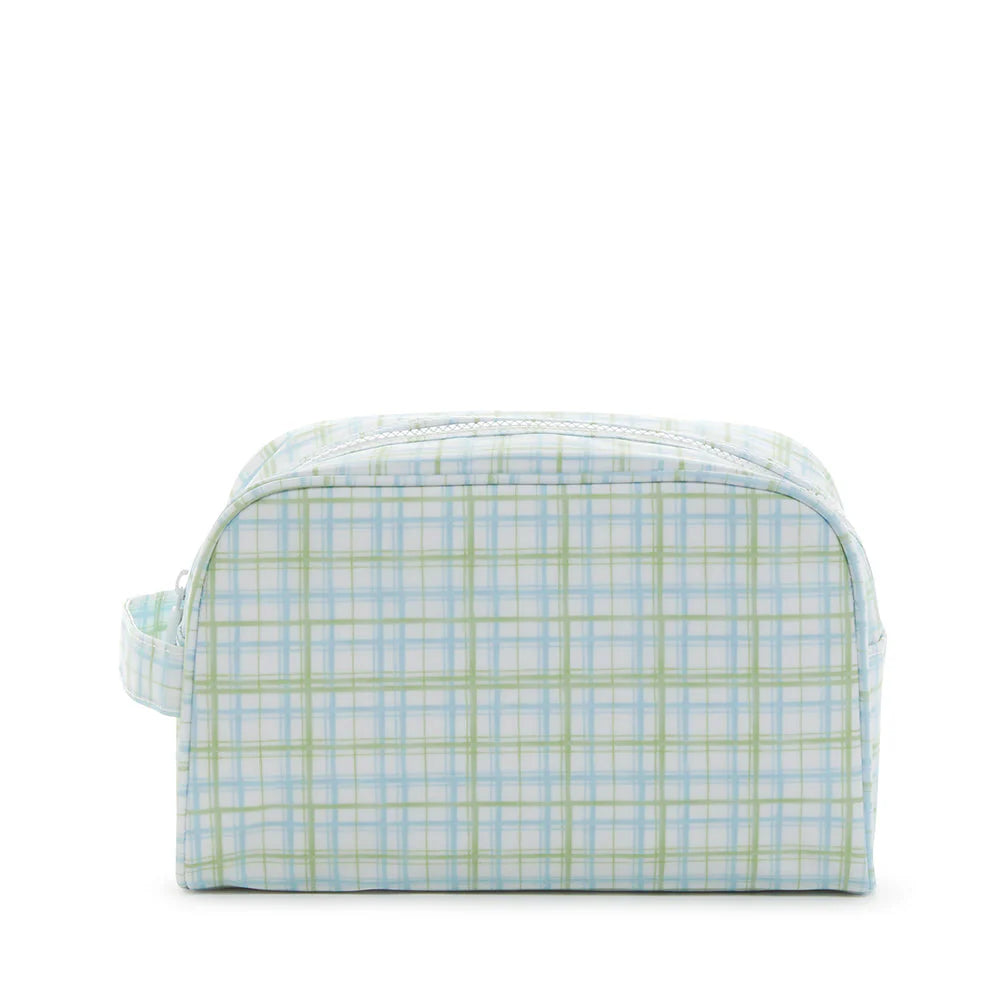 Stowaway Toiletry Bag Classic Plaid Green by TRVL Design
