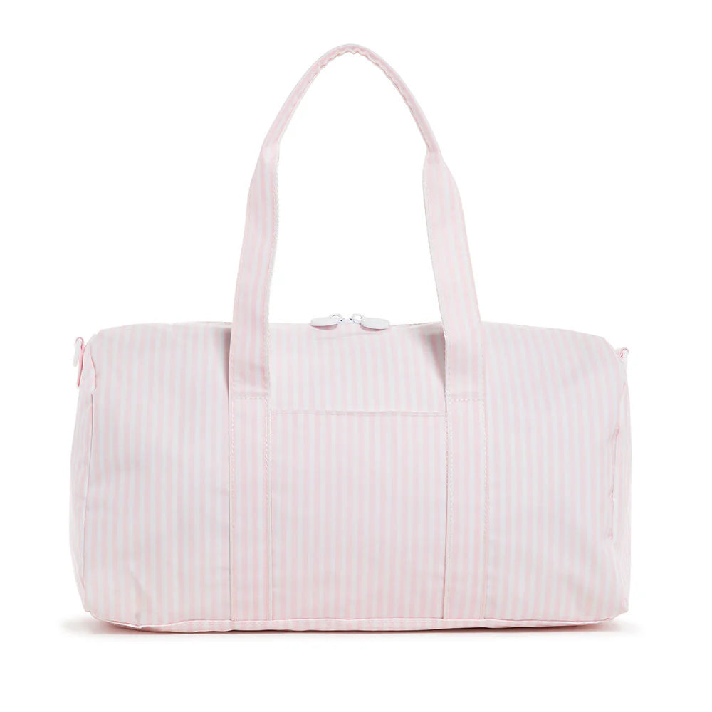Weekender Duffel Bag Pimlico Stripe Light Pink by TRVL Design