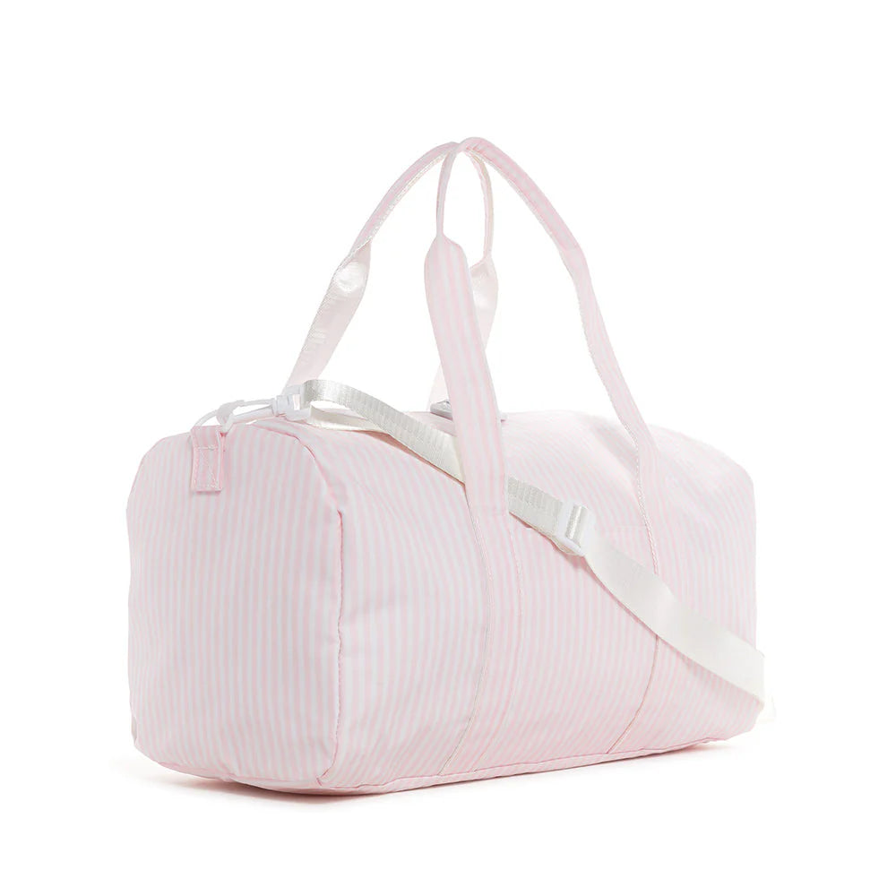 Weekender Duffel Bag Pimlico Stripe Light Pink by TRVL Design