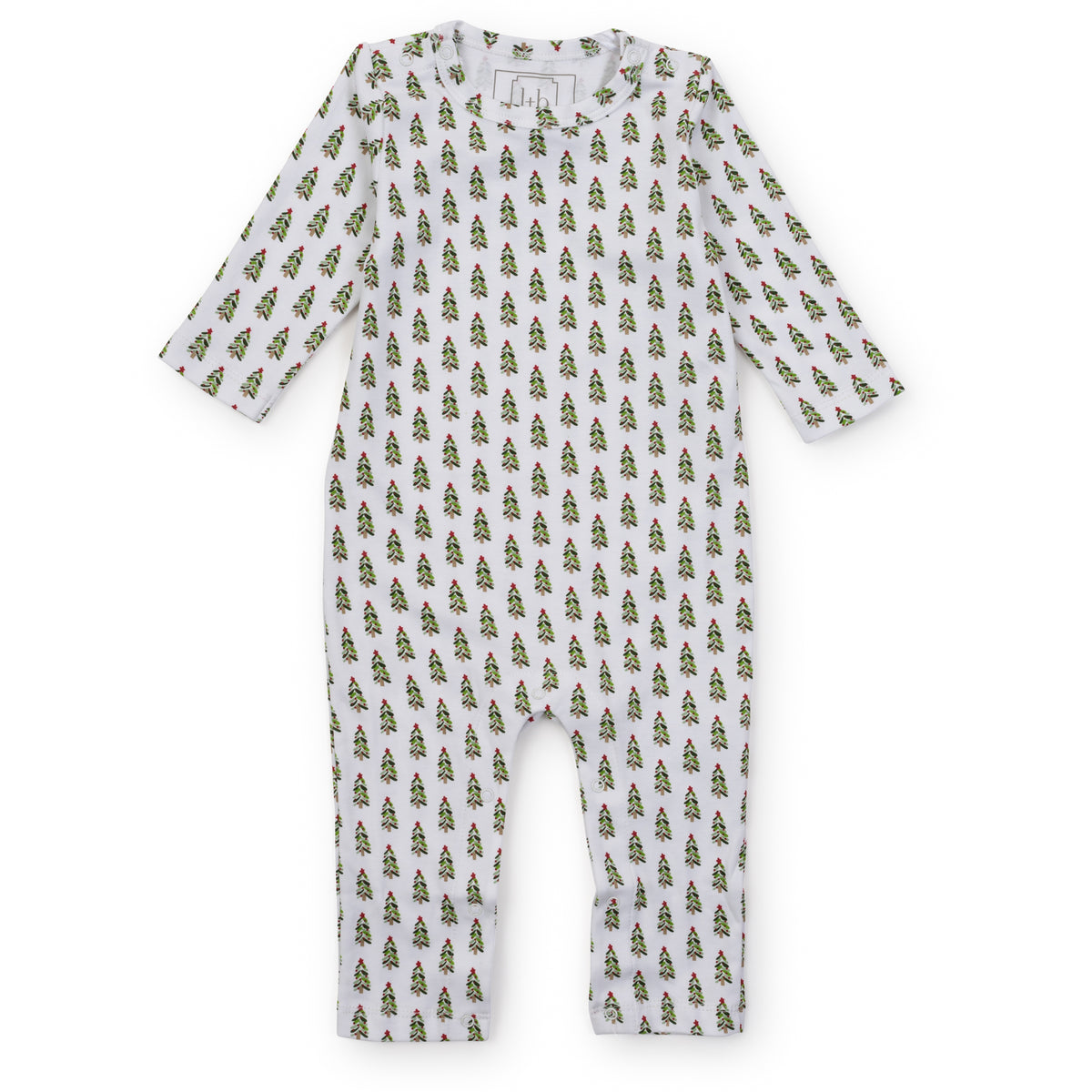 Everyday Thompson Boys' Pima Cotton Romper - Oh Christmas Tree Kidswear