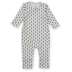 Thompson Boys' Pima Cotton Romper - Oh Christmas Tree