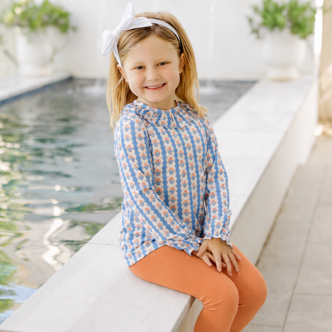 Lulu Girls' Legging Set - Harvest Ribbon Floral outfit perfect for everyday wear