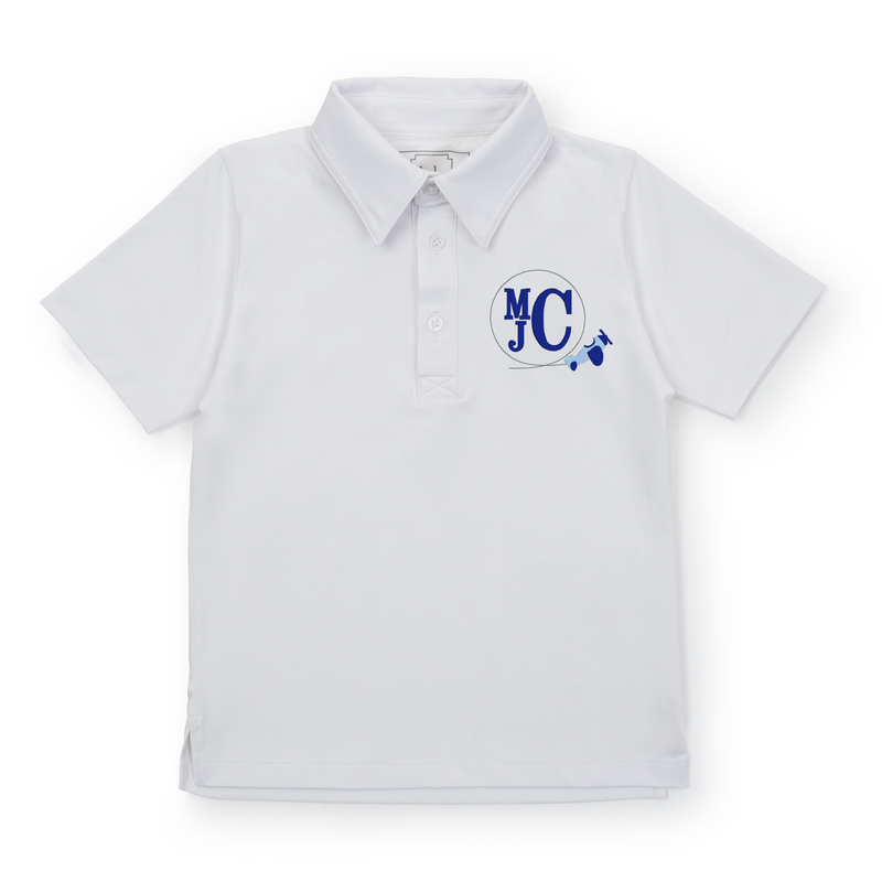 Will Boys' Golf Performance Polo Shirt - White
