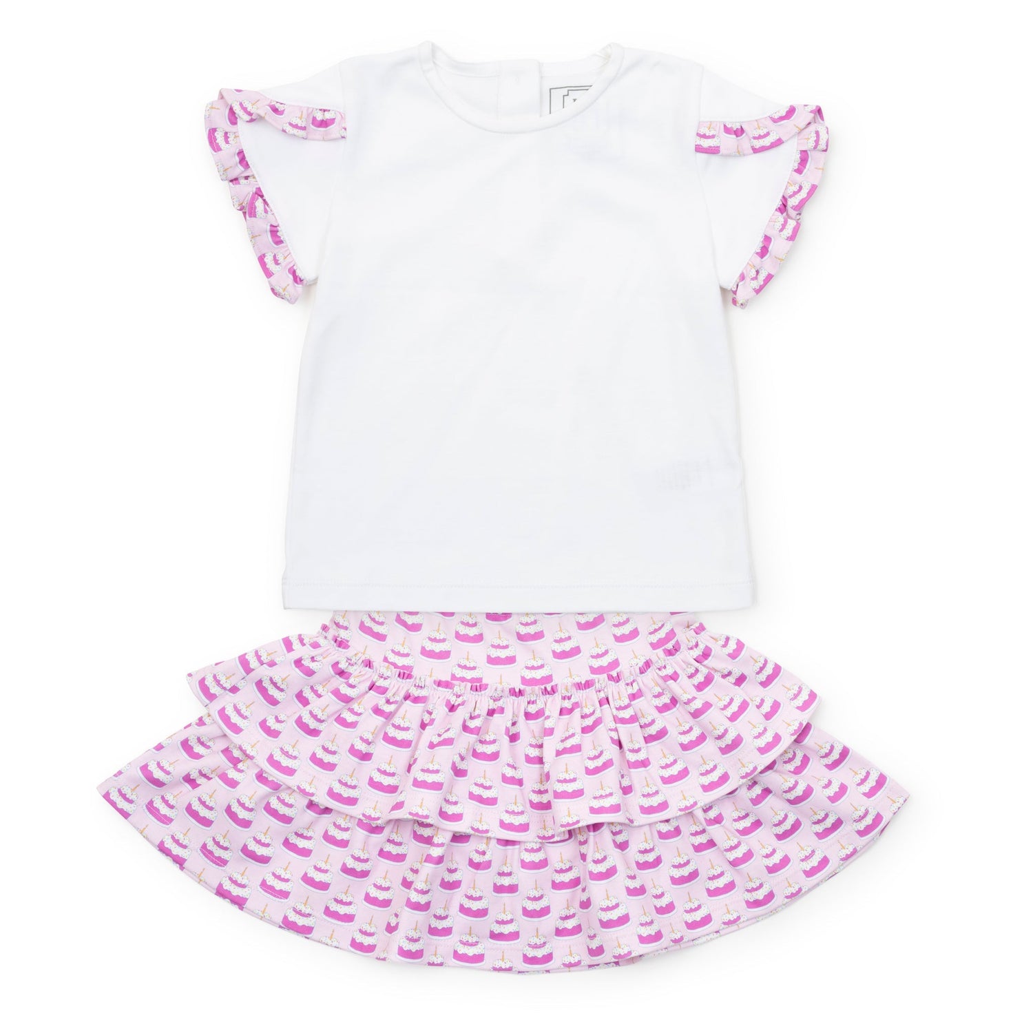 Winnie Girls' Skirt Set Birthday Cake Pink