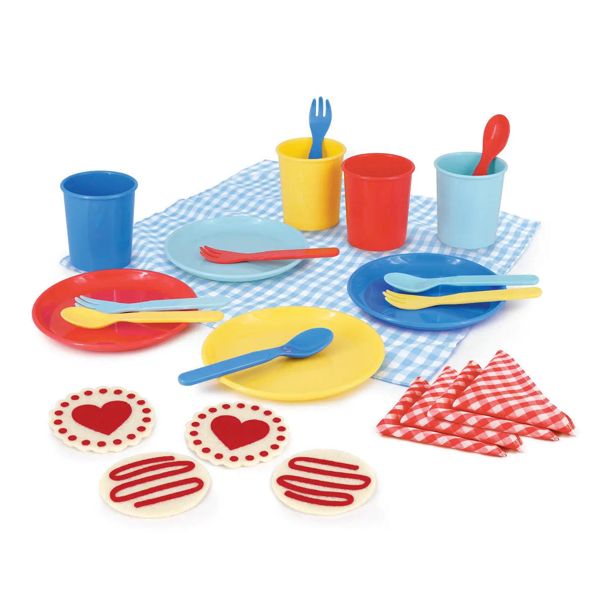 Deluxe 25 Piece Picnic Set with Carry Case by Bright Stripes - Primary outfit perfect for everyday wear