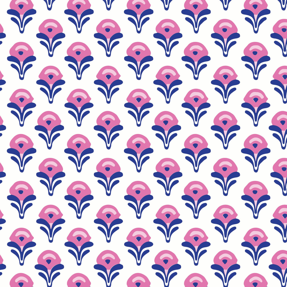 Blair Girls' Performance Pullover by LH Sport - Boho Flora Hot Pink Navy stylish kids outfit collection