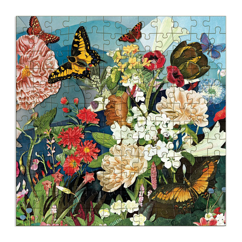 Butterfly Blooms 144 Piece Wood Jigsaw Puzzle