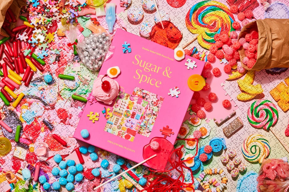 Sugar & Spice Double-Sided 1000 Piece Puzzle by Pieceworks Puzzles stylish kids outfit collection