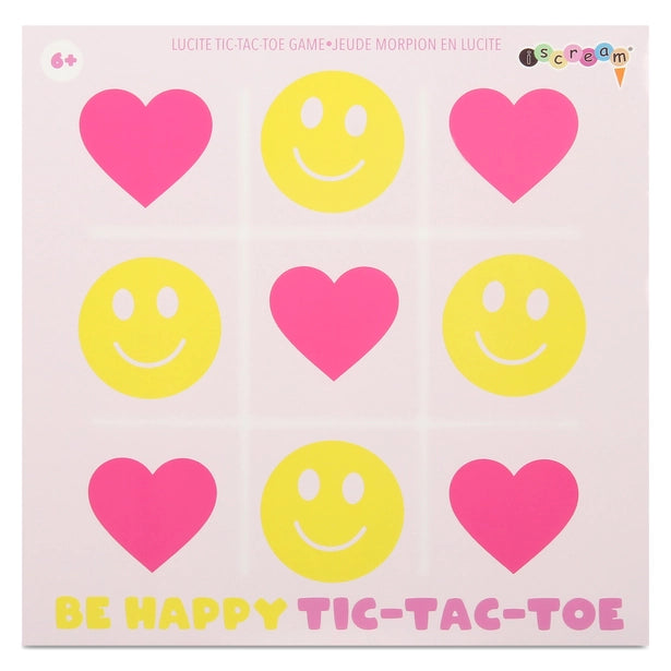 Happy Lucite Tic Tac Toe Game
