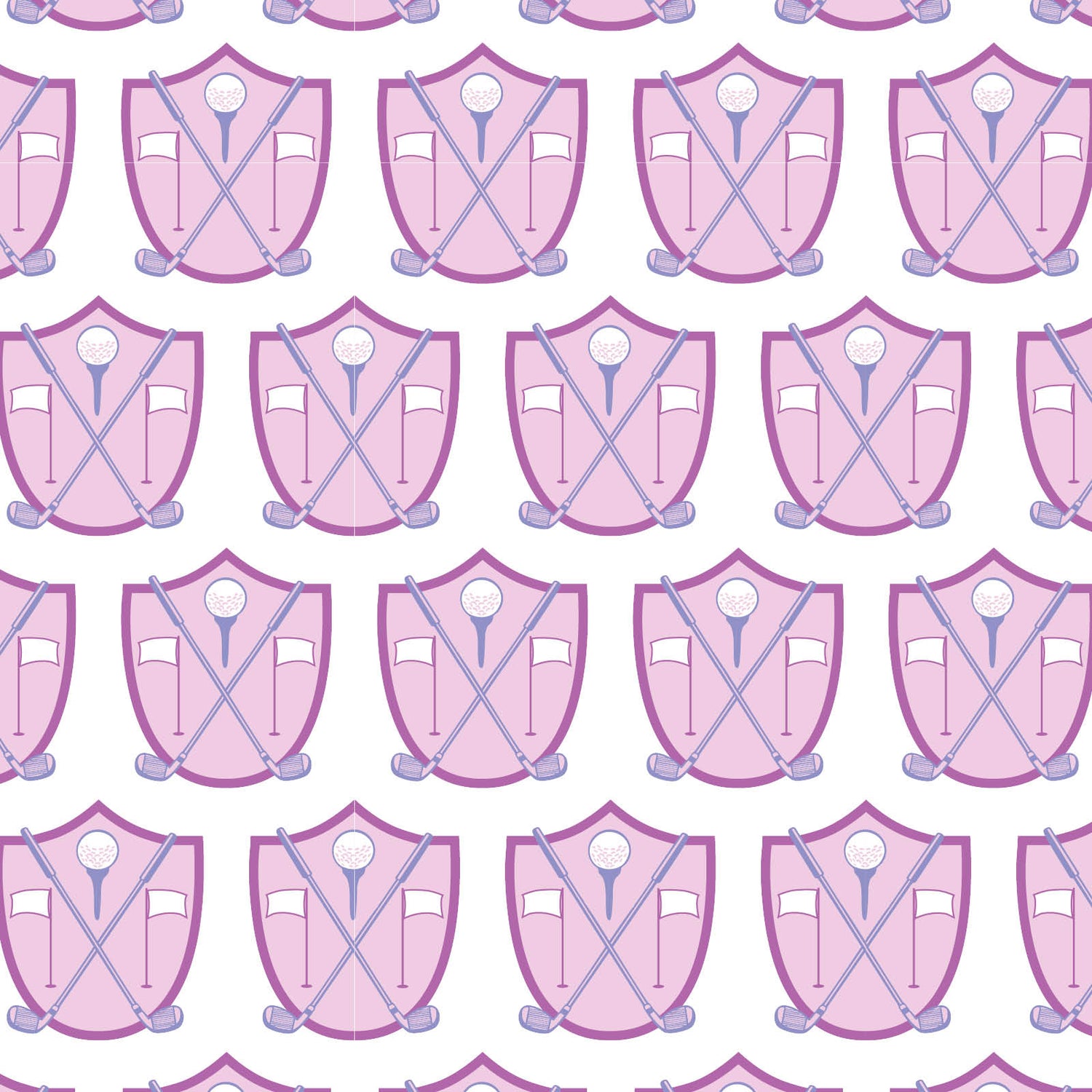 Sydney Girls' Dress Golf Crest Pink