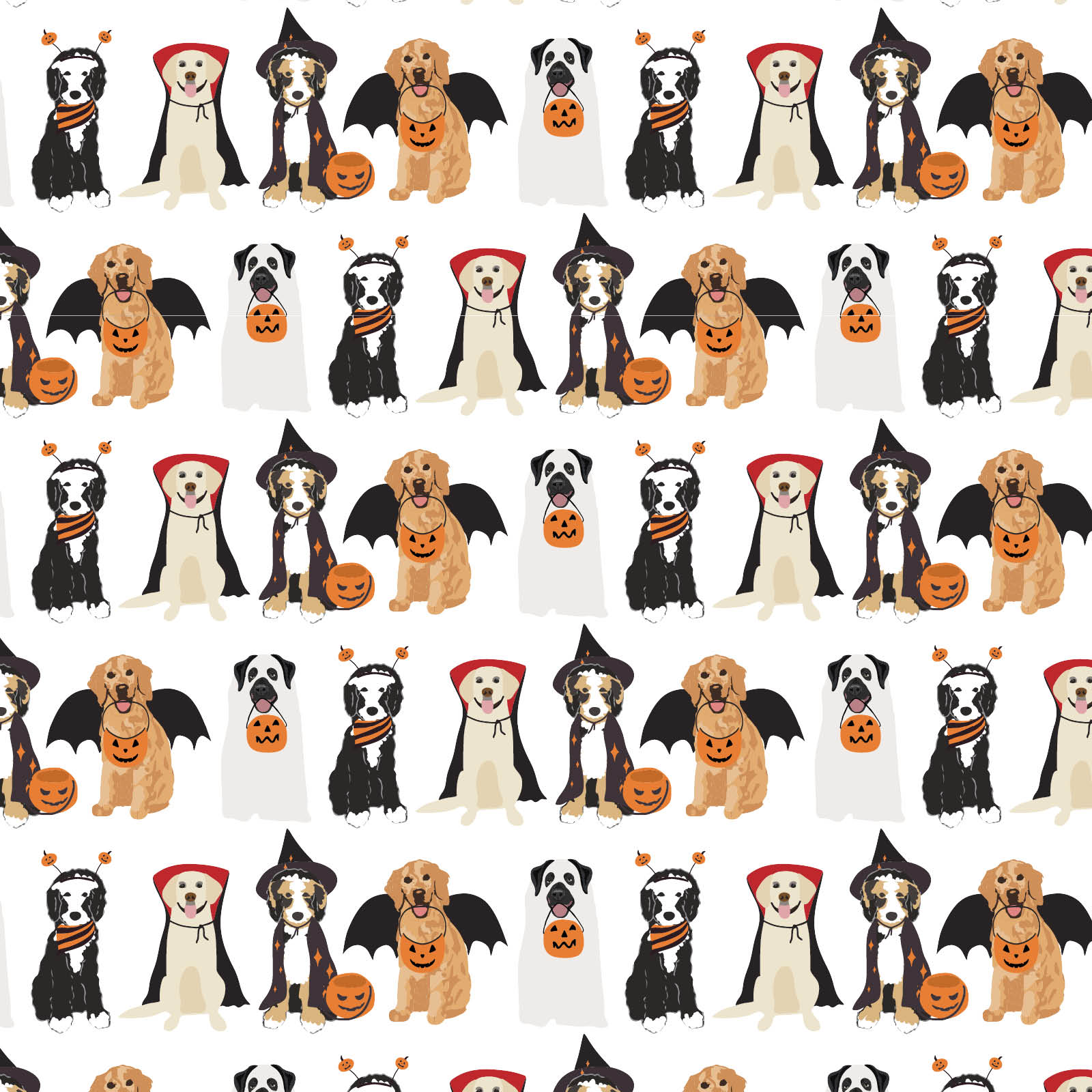 Parker Zipper Pajama - Halloween Pups