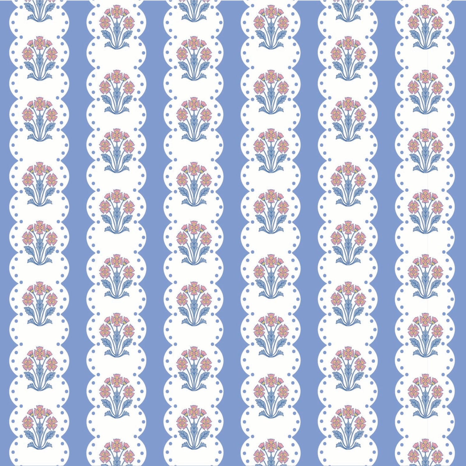 Marcia Women's Pima Cotton Pajama Pant Set - Harvest Ribbon Floral