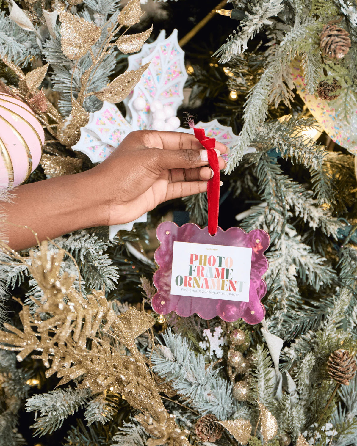 Everyday Mini Frame Ornament - Hot Pink Kidswear