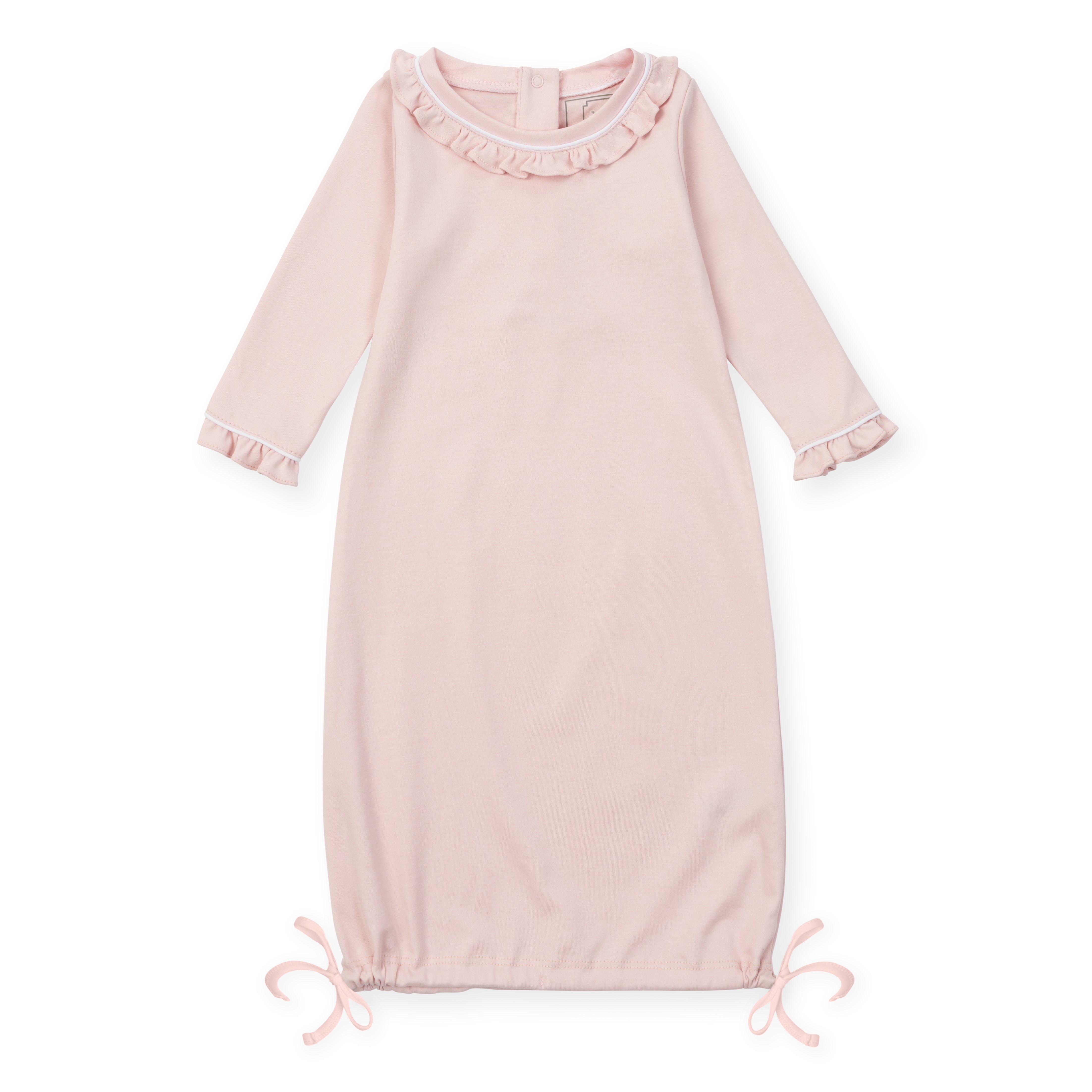 Georgia Pima Cotton Daygown for Girls - Light Pink w/ White Piping (Past Season)