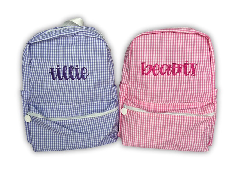 Backpacker Gingham Pink by TRVL Design