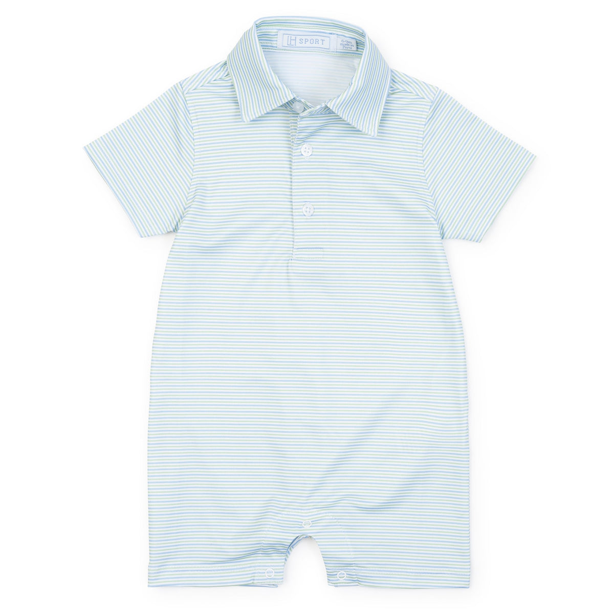 Everyday Austin Boys' Performance Shortall by LH Sport - Club Stripe Blue Green Kidswear