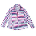 Everyday Blair Girls' Performance Pullover by LH Sport - Boho Flora Hot Pink Navy Kidswear