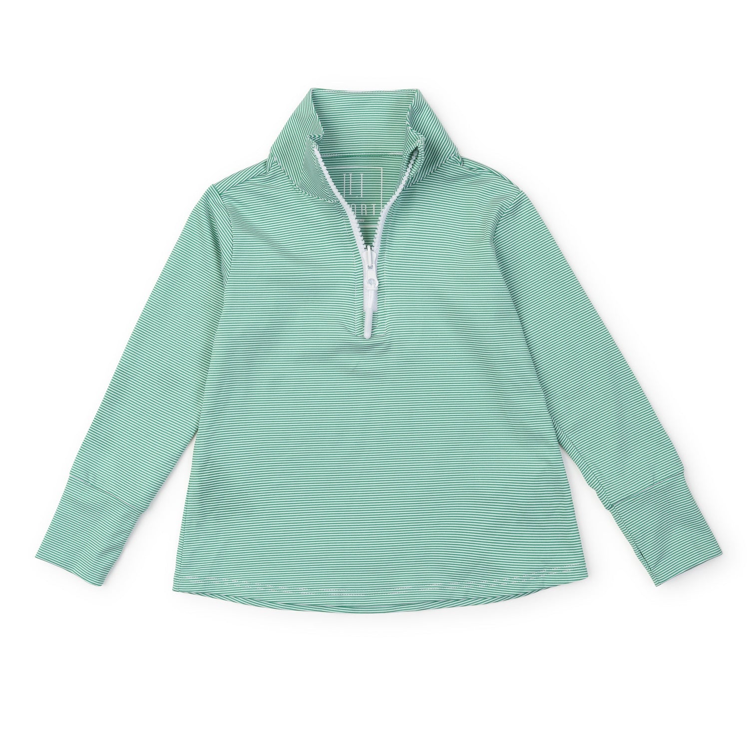 Blair Girls' Performance Pullover by LH Sport - Green Stripes