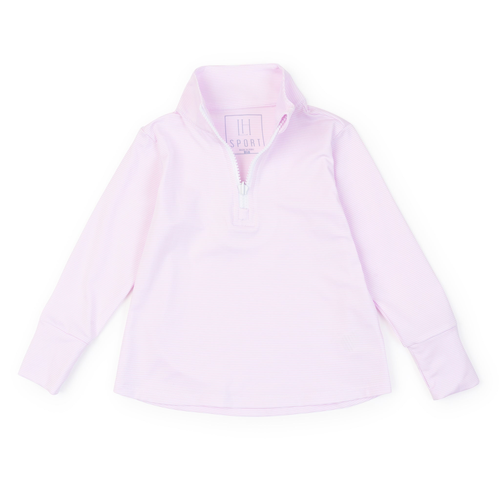 Blair Girls' Performance Pullover by LH Sport - Pink Stripes