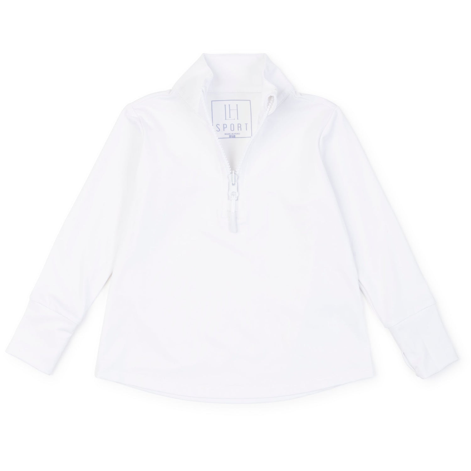 Blair Girls' Performance Pullover by LH Sport - White