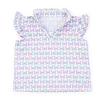 Everyday Ellie Girls' Sleeveless Performance Top by LH Sport - Peace Love Butterflies Pink Multi Kidswear