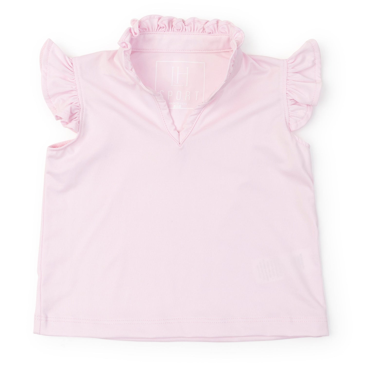 Ellie Girls' Sleeveless Performance Top by LH Sport - Cotton Candy Pink
