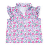 Everyday Ellie Girls' Sleeveless Performance Top by LH Sport - Heirloom Floral Kidswear