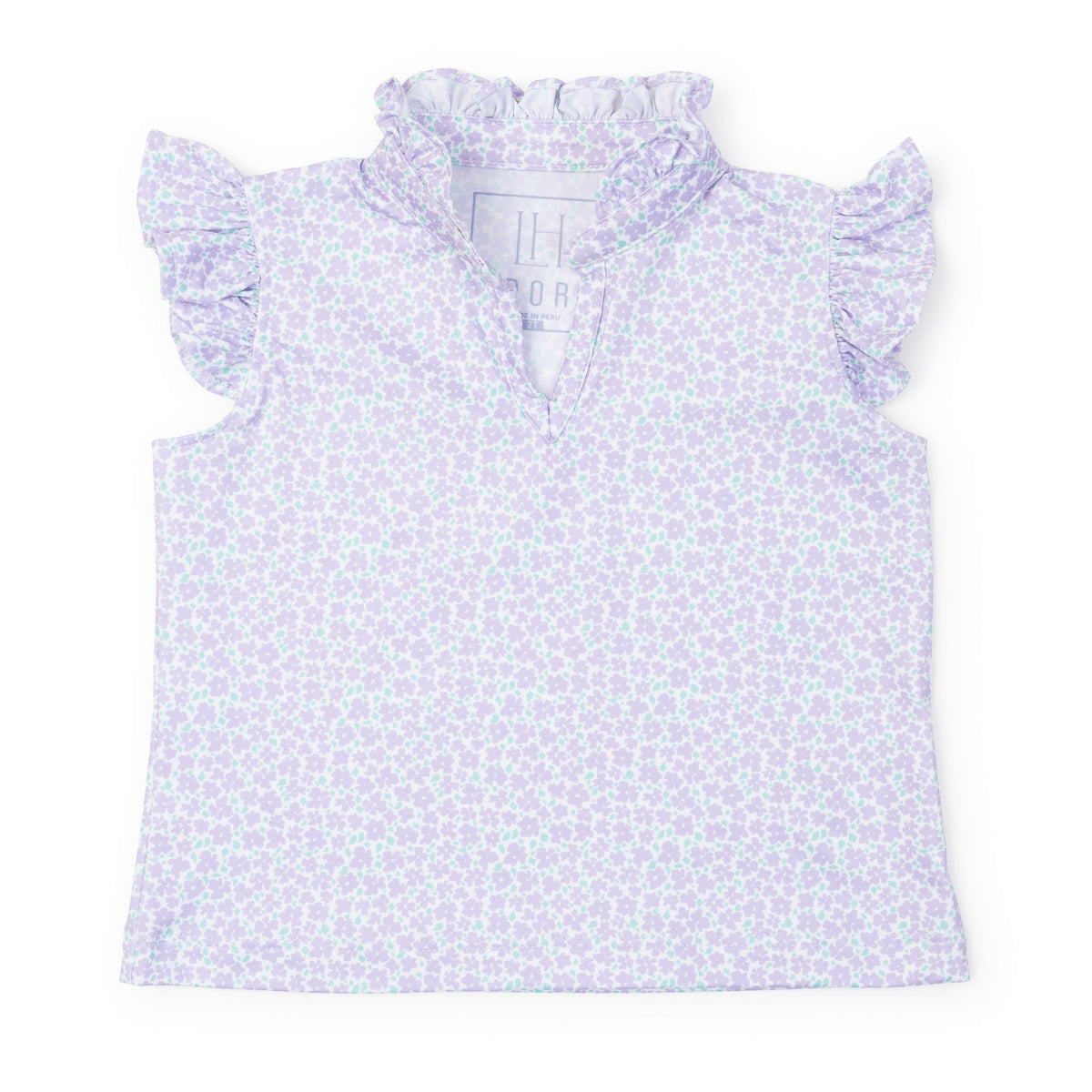 Everyday Ellie Girls' Sleeveless Performance Top by LH Sport - Petal Party Lavender Kidswear