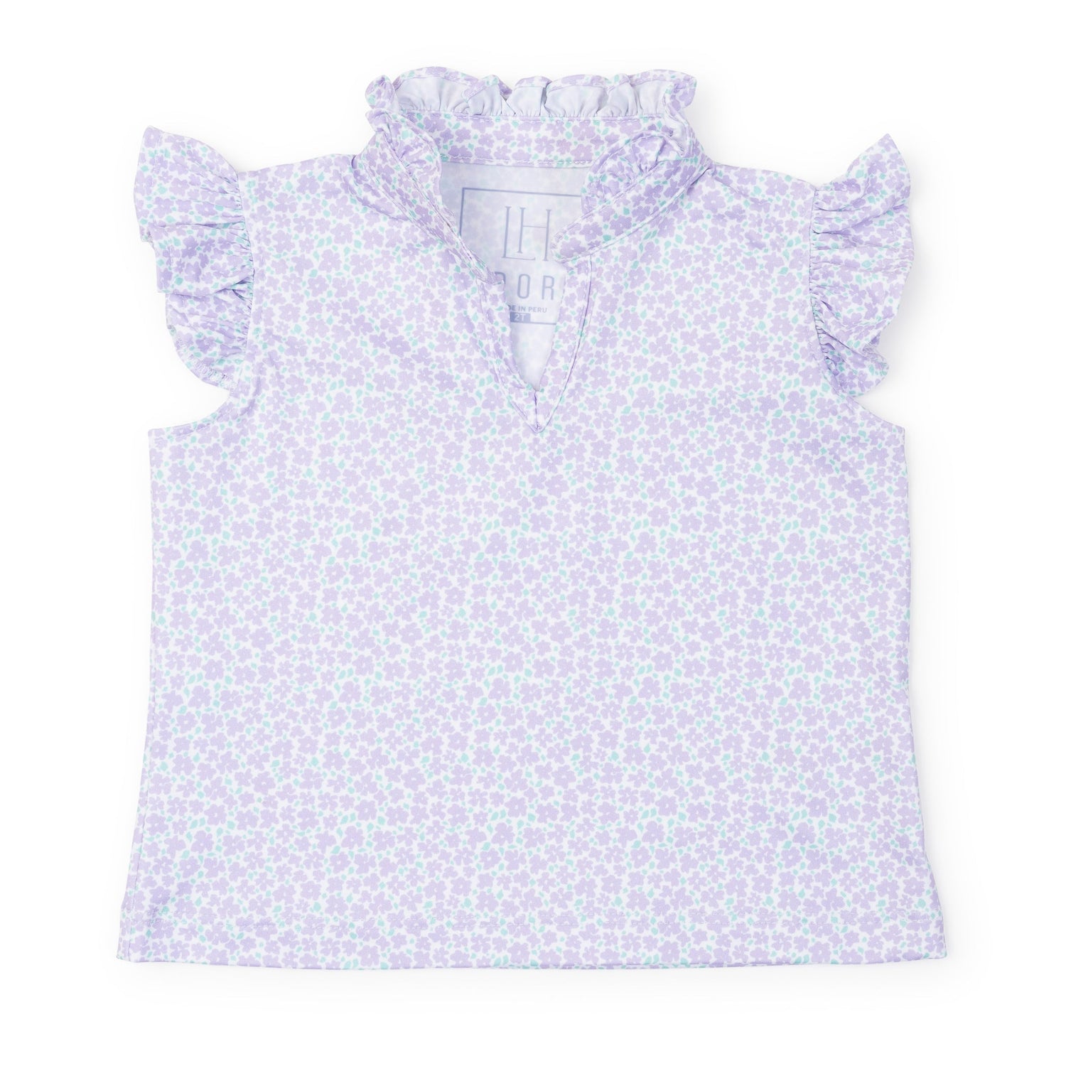 Ellie Girls' Sleeveless Performance Top by LH Sport - Petal Party Lavender