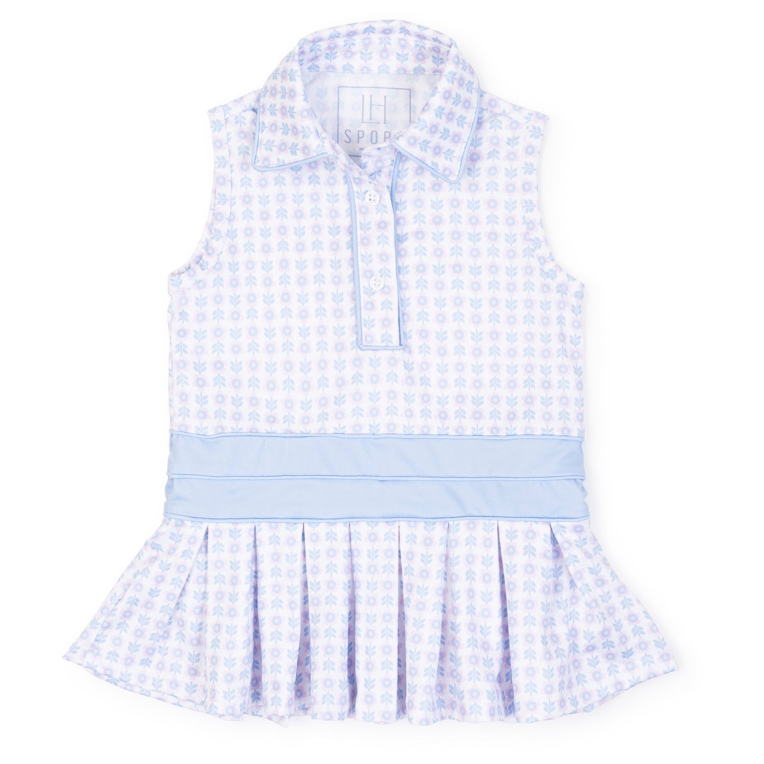 Harper Girls' Performance Dress by LH Sport - Flower Power Pink