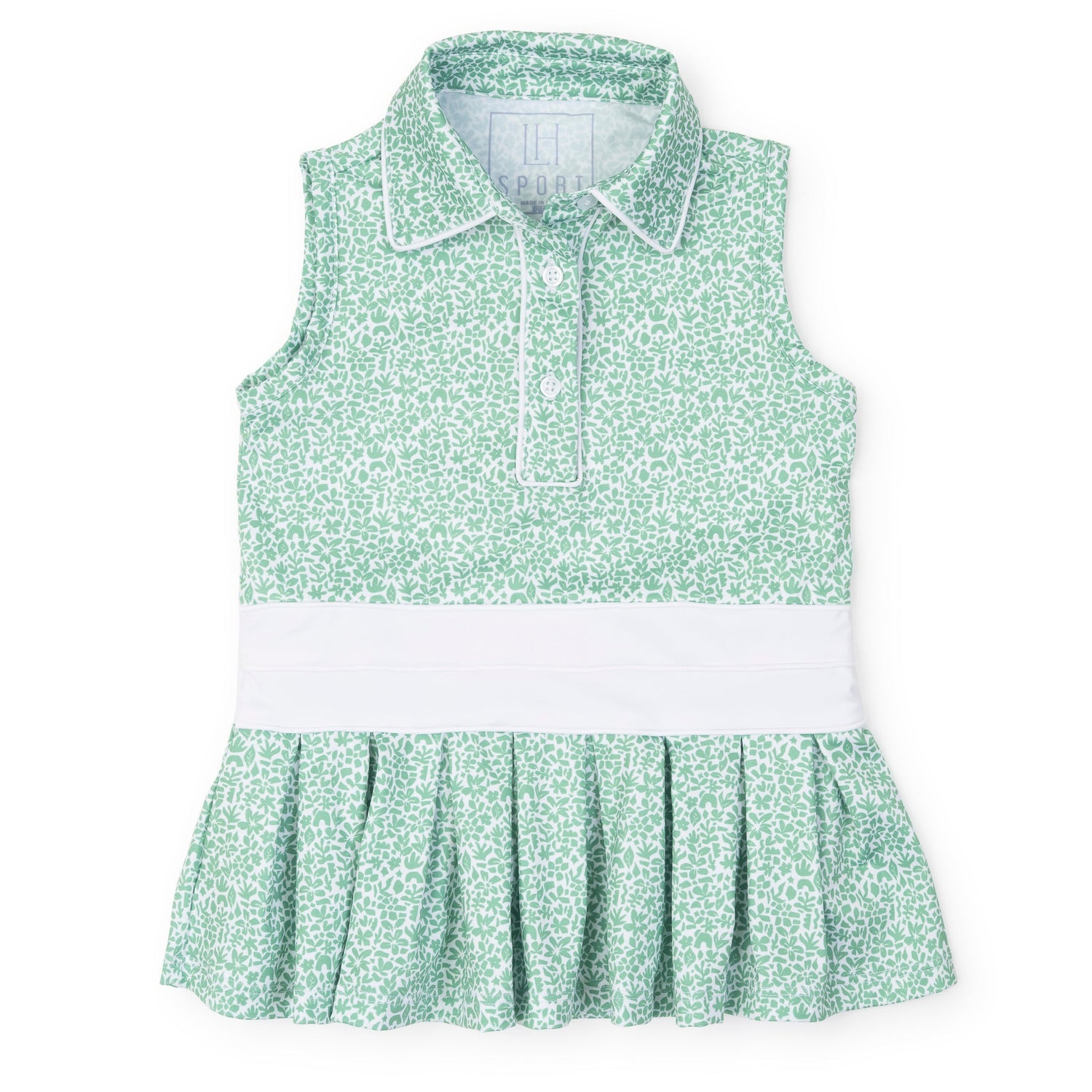 Harper Girls' Performance Dress by LH Sport - Mod Meadow Classic Green