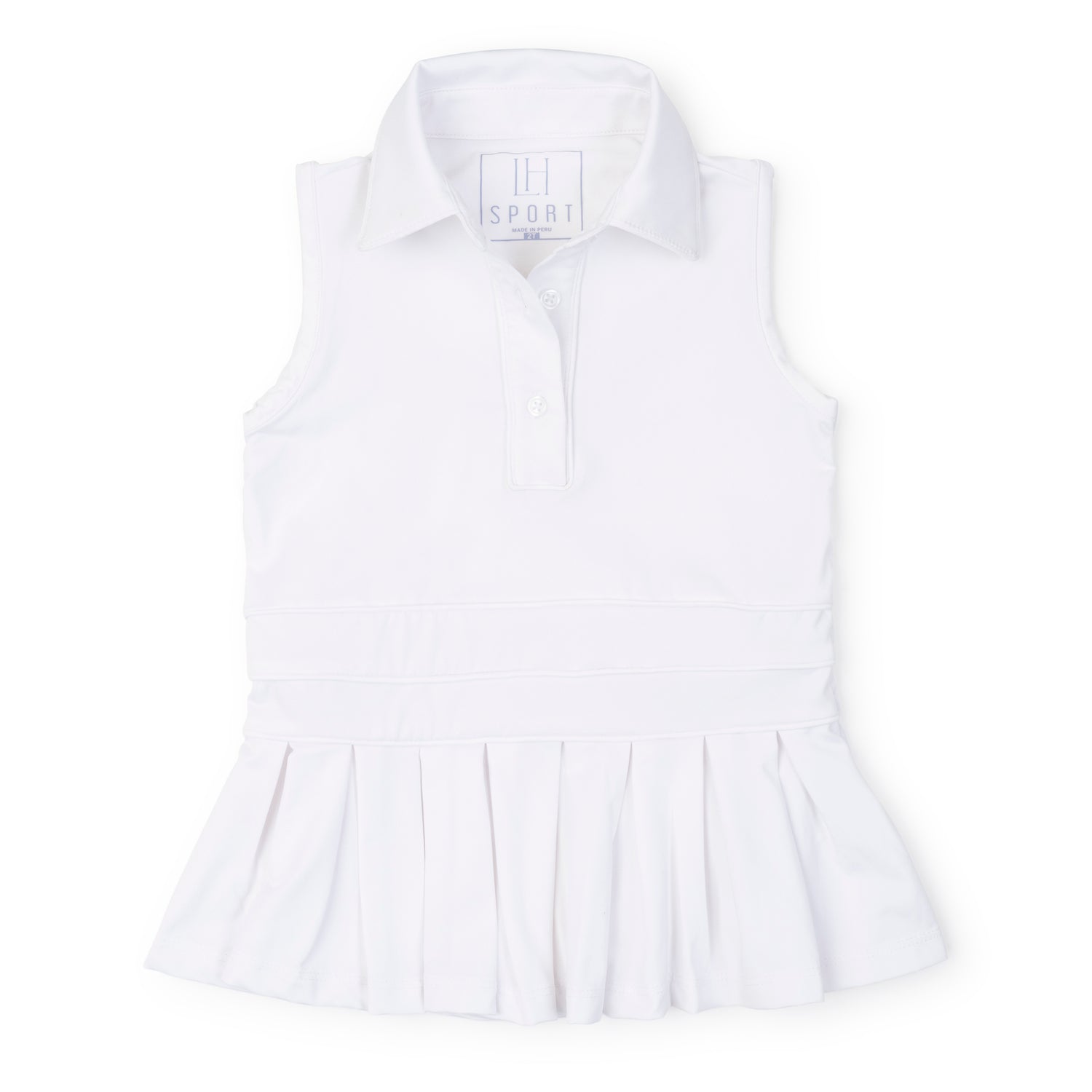 Harper Girls' Performance Dress by LH Sport - White