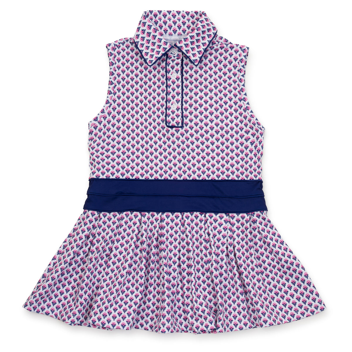 Everyday Harper Girls' Performance Dress by LH Sport - Boho Flora Hot Pink Navy Kidswear