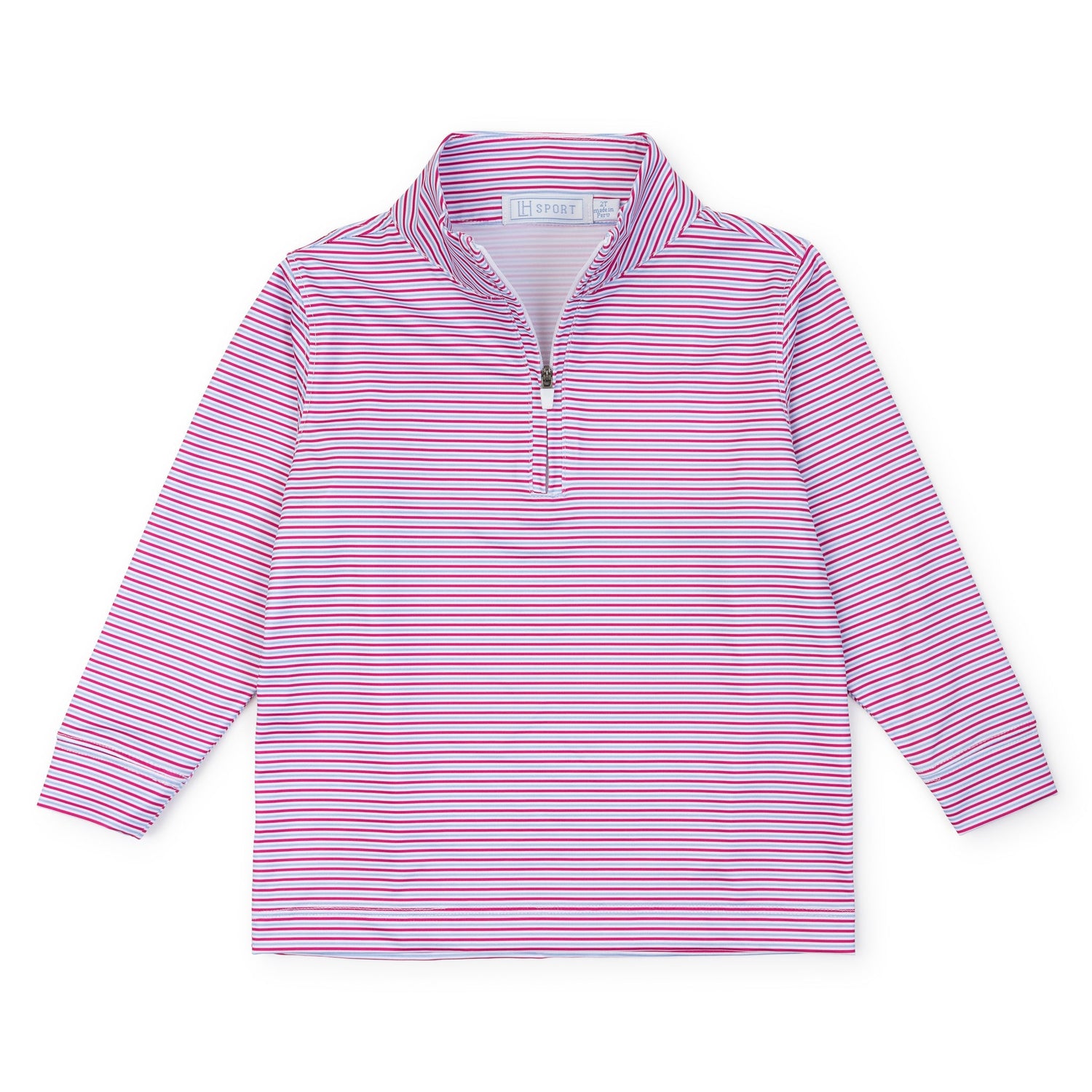 Sam Performance Pullover by LH Sport - Club Stripe Berry Blue