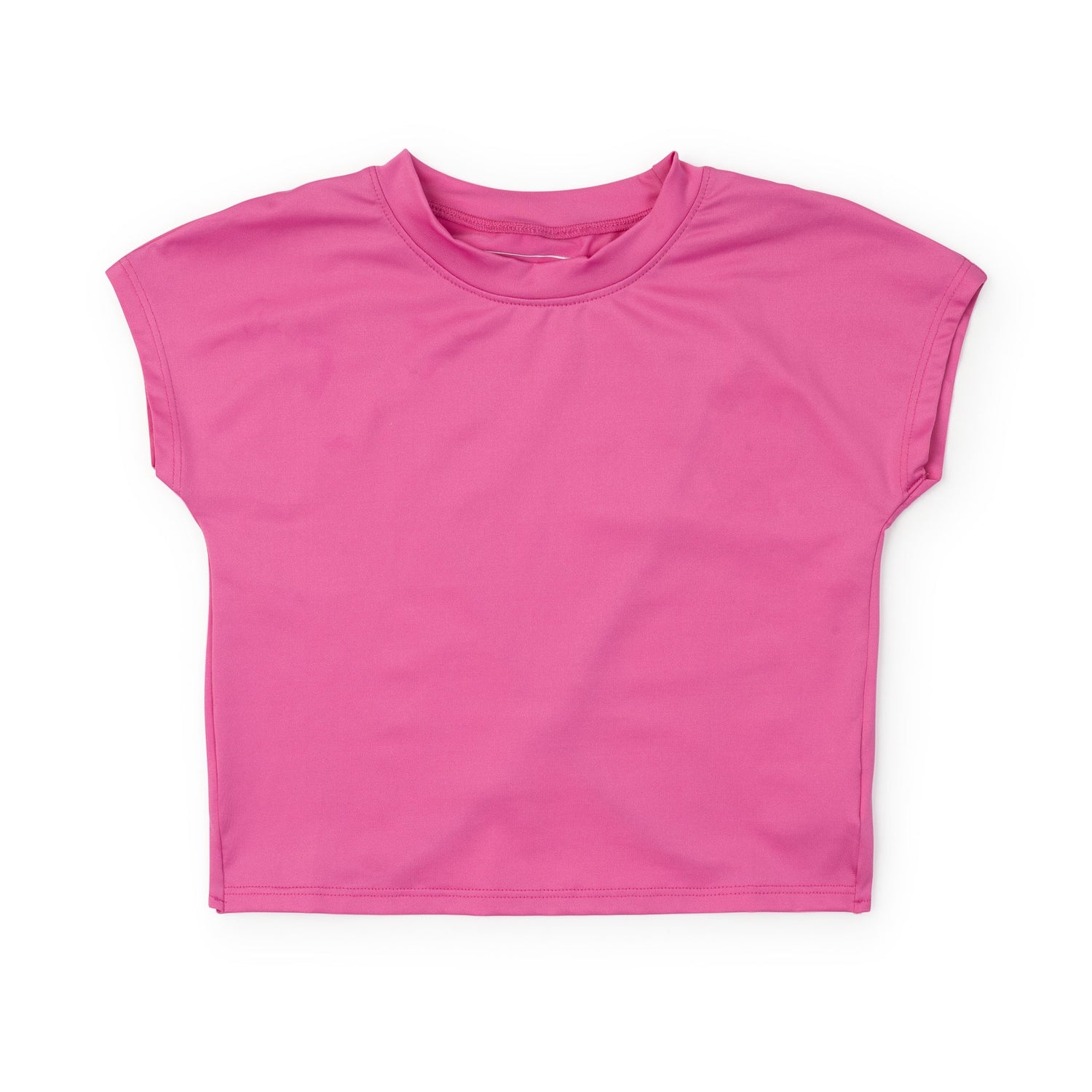 Sloane Girls' Short Sleeve Performance Top by LH Sport - Hot Pink