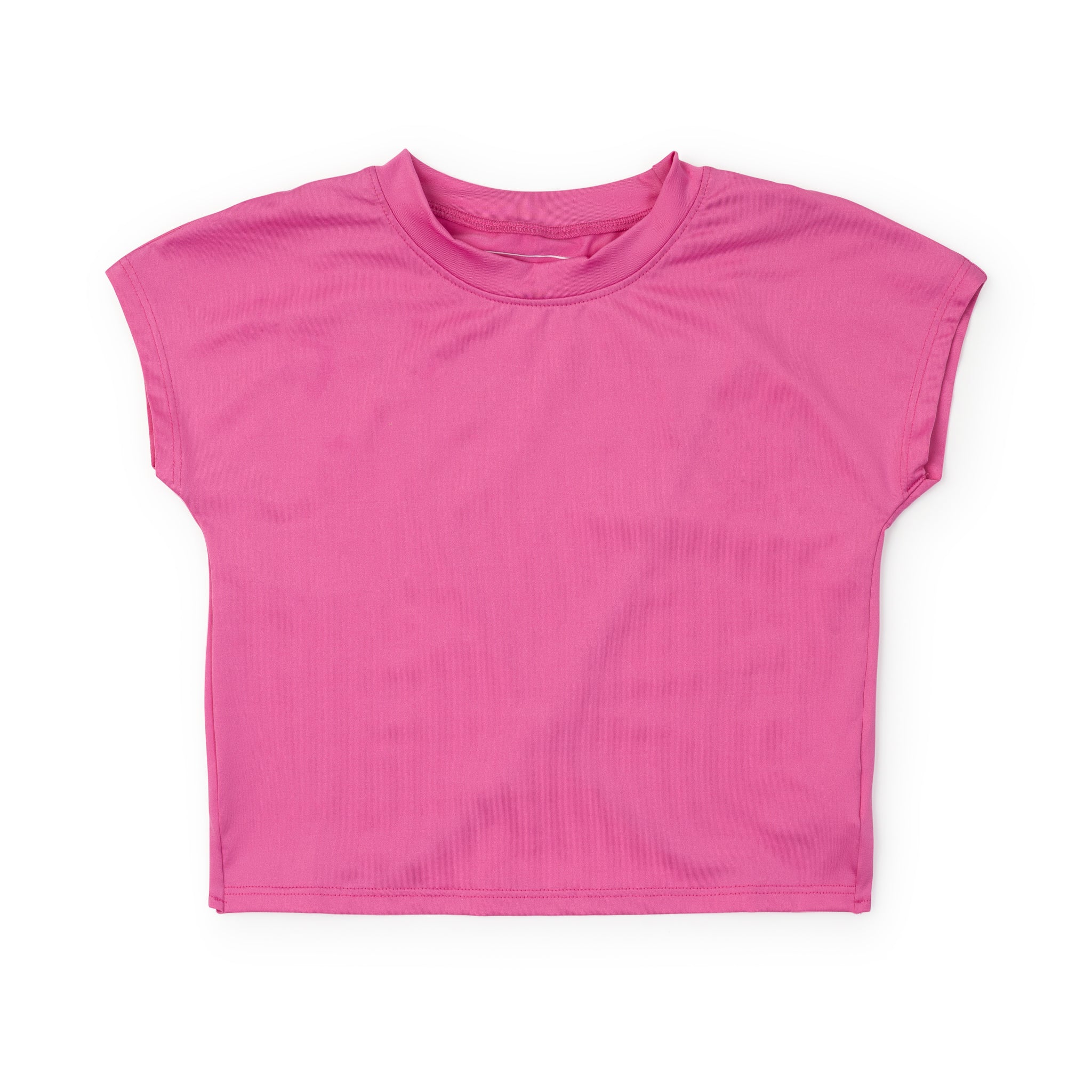 Sloane Girls' Short Sleeve Performance Top by LH Sport - Hot Pink