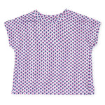 Everyday Sloane Girls' Short Sleeve Performance Top by LH Sport - Boho Flora Hot Pink Navy Kidswear