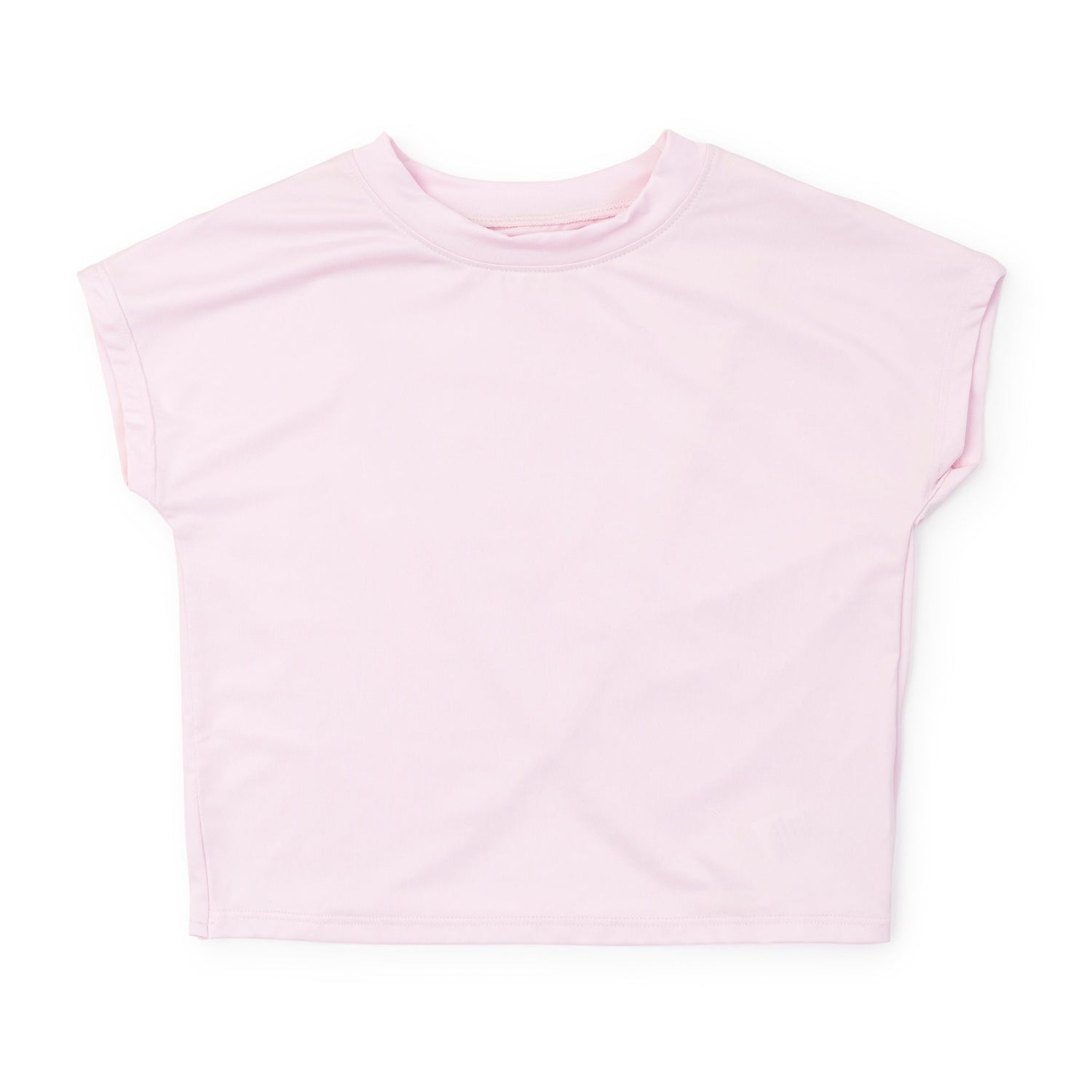 Sloane Girls' Short Sleeve Performance Top by LH Sport - Cotton Candy Pink
