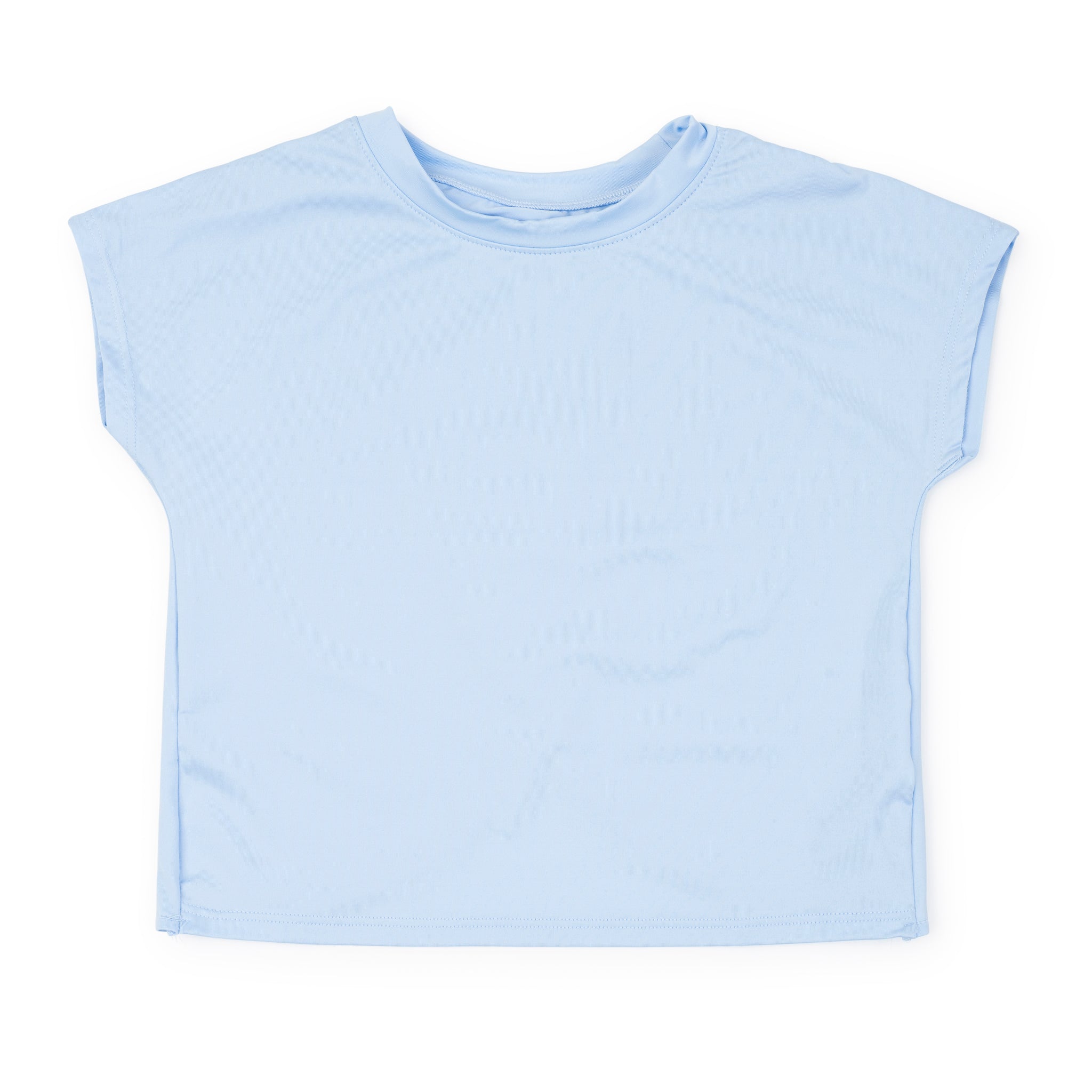 Sloane Girls' Short Sleeve Performance Top by LH Sport - Light Blue