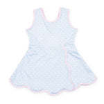 Everyday Taylor Girls' Performance Dress by LH Sport - Trellis Bloom Blue Kidswear